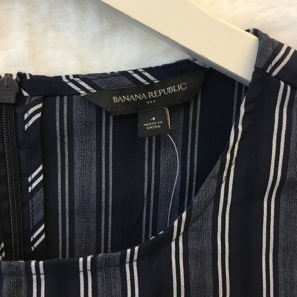 Banana Republic Stripe Smock Sleeve Shift Dress - Picture 7 of 16